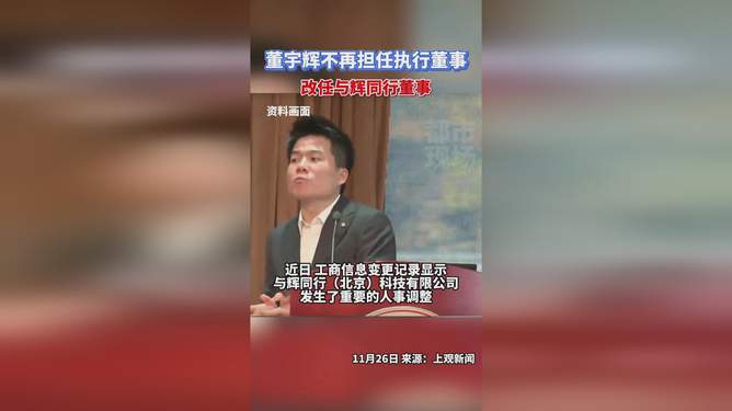 董宇輝不再擔(dān)任與輝同行董事，探索未來之路，董宇輝未來之路探索，辭去與輝同行董事職務(wù)，開啟新篇章