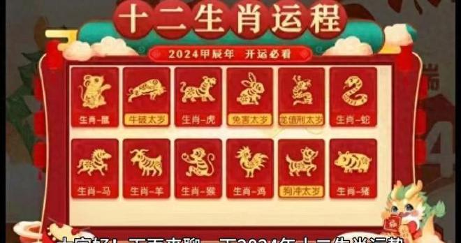 2024年十二生肖表圖片及其背后的文化意義，十二生肖表圖片背后的文化意義，探尋2024年生肖背后的故事