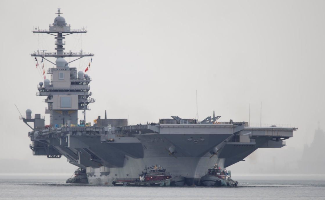福特號航空母艦的長度揭秘，福特號航空母艦長度揭秘，深入探索其尺寸奧秘