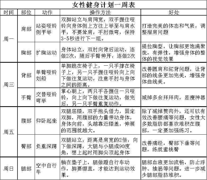 健身計劃女生，塑造美麗與健康的完美結(jié)合，健身計劃，女生塑造美麗與健康的完美融合之路