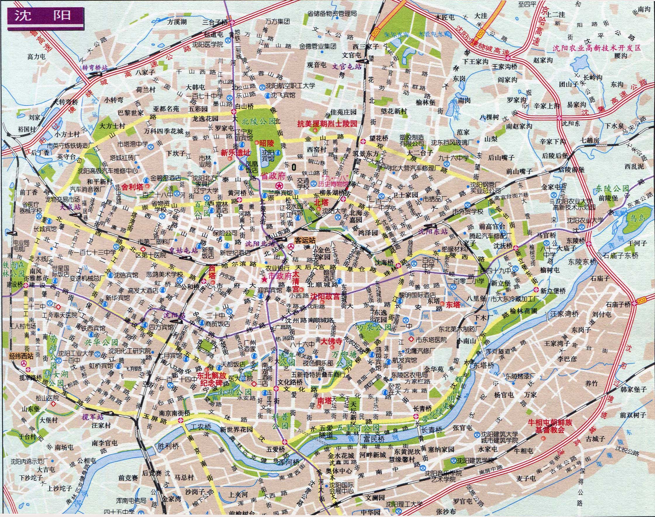 沈陽(yáng)市地圖，探索古老城市的新面貌，沈陽(yáng)市地圖，探索古老城市的新風(fēng)采