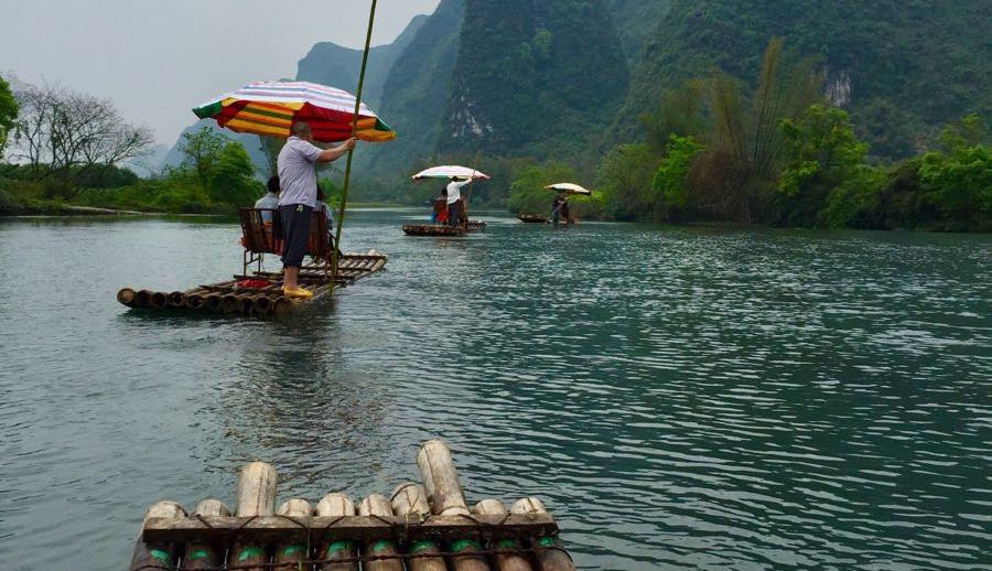 陽(yáng)朔遇龍河竹筏漂流——探尋最佳路段，陽(yáng)朔遇龍河竹筏漂流，探尋最佳漂流路段體驗(yàn)