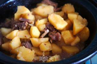土豆燒牛肉的做法，一道家常美食的烹飪指南，土豆燒牛肉烹飪指南，家常美食的制作方法