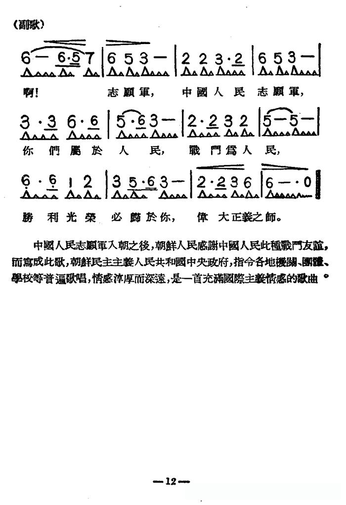 中國(guó)人民志愿軍歌曲簡(jiǎn)譜，歷史旋律的永恒回響，中國(guó)人民志愿軍歌曲簡(jiǎn)譜，歷史旋律的永恒回響與回響