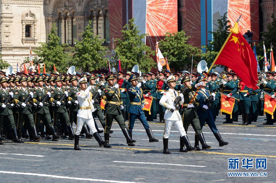 解放軍儀仗隊(duì)參加俄羅斯閱兵，展現(xiàn)中俄軍事友誼的盛大儀式，解放軍儀仗隊(duì)參加俄羅斯閱兵，彰顯中俄軍事友誼盛況的壯麗儀式