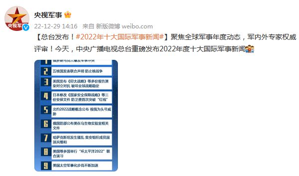 今天軍事新聞最新消息2022年，2022年最新軍事新聞一覽