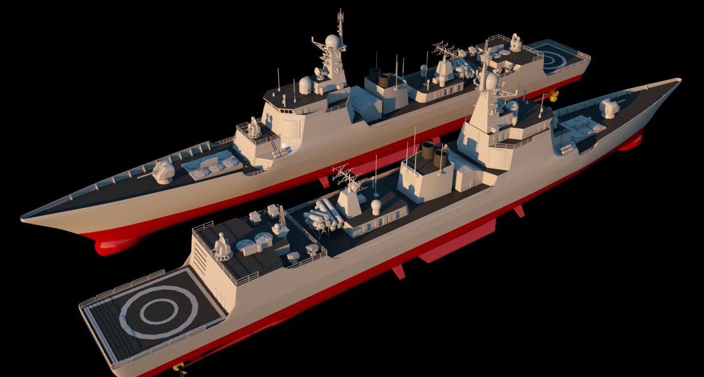 中國(guó)海軍新型戰(zhàn)艦