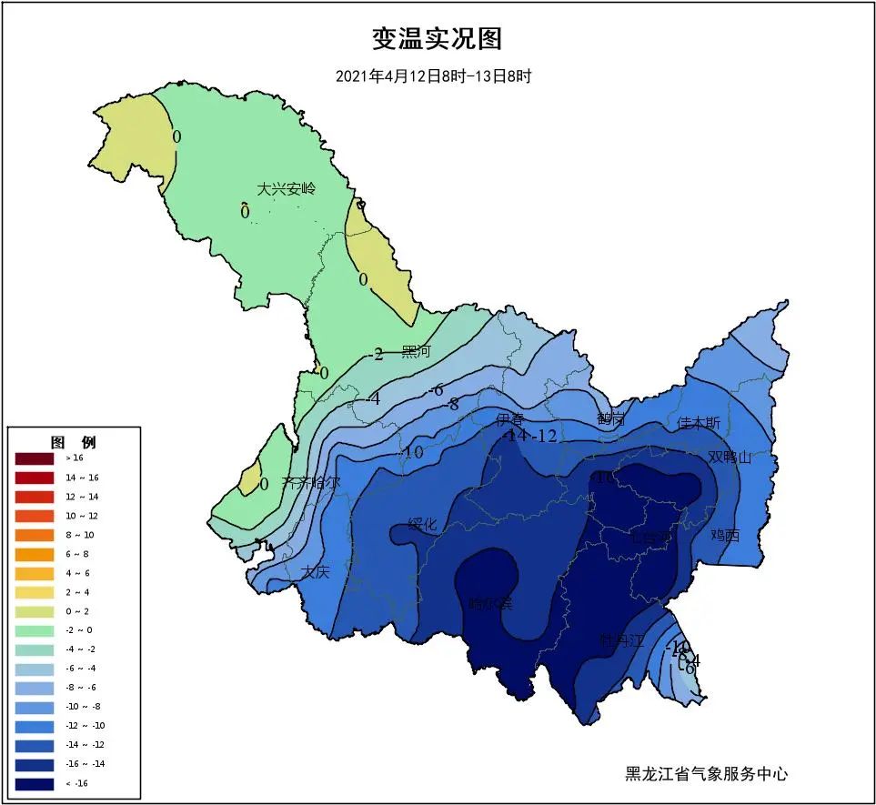 今天黑龍江降雪將進一步減少，黑龍江降雪量預計將進一步減少