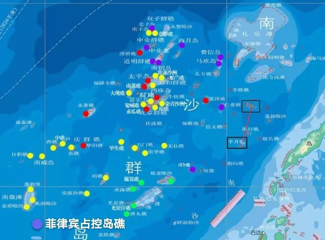 南海被占島礁分布圖及其背后的復(fù)雜局勢，南海島礁分布圖揭示復(fù)雜局勢，被占島礁及其深遠(yuǎn)影響
