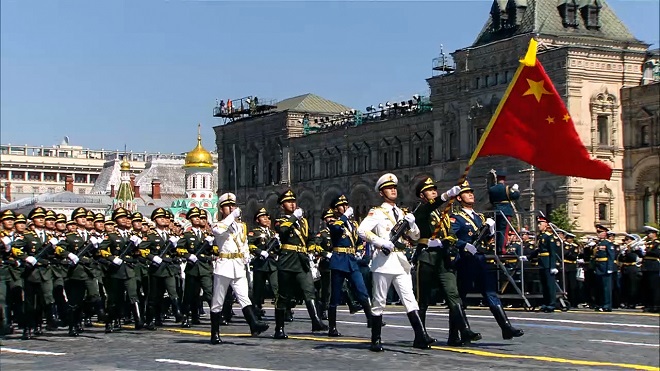 中國解放軍亮相俄羅斯閱兵，跨越國界的軍事友誼與共同安全承諾，中國解放軍亮相俄羅斯閱兵，軍事友誼下的共同安全承諾