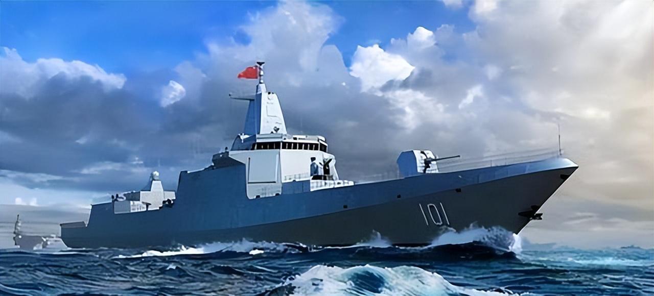 中國(guó)海軍新力量，055B型驅(qū)逐艦正式入列，中國(guó)海軍新力量，055B型驅(qū)逐艦正式入列啟航