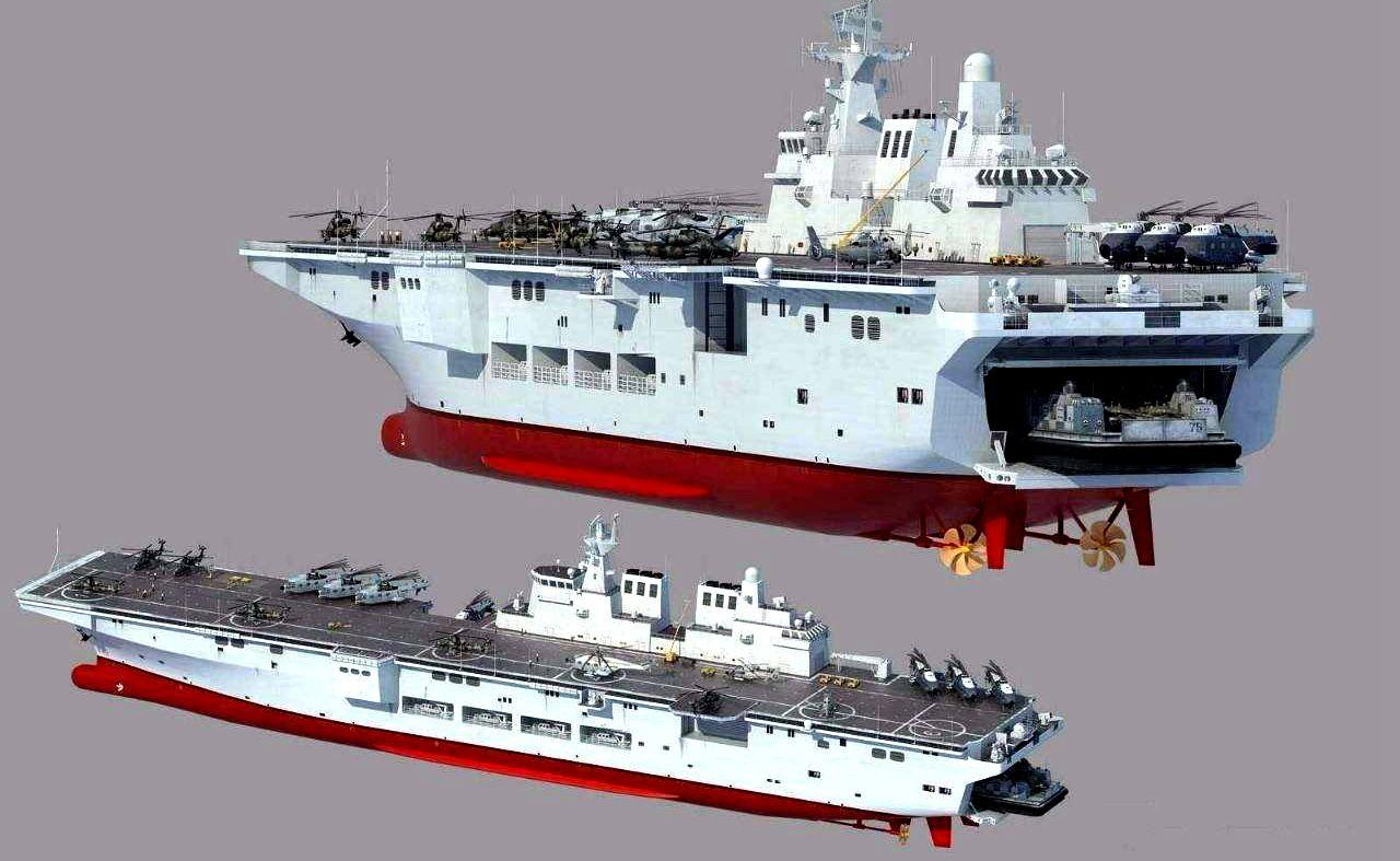 中國(guó)海軍新篇章，075型兩棲攻擊艦的四重力量，中國(guó)海軍新篇章，四重力量揭秘075型兩棲攻擊艦的崛起