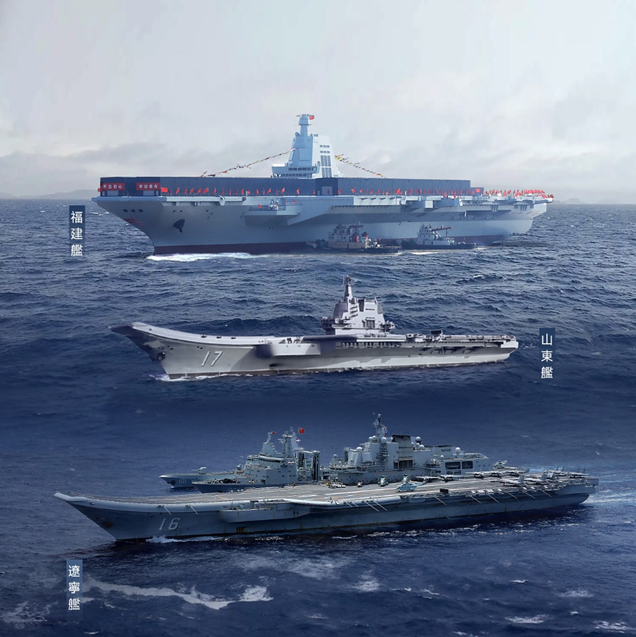 福建艦——我國(guó)三艘航空母艦的驕傲與力量象征，福建艦——中國(guó)航空母艦的驕傲與力量之巔