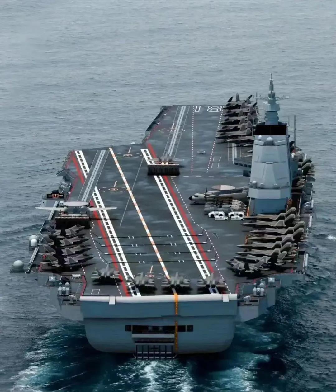 第二艘航母福建艦，中國(guó)海軍力量的嶄新篇章，中國(guó)海軍嶄新篇章，第二艘航母福建艦亮相啟航